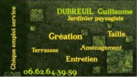 Carte de visite Dubreuil Guillaume