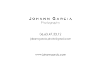 Carte de visite Johann Garcia