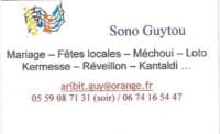 Carte de visite Sono Guytou