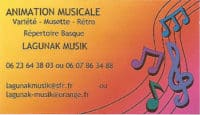 Carte de visite Lagunak musik