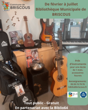 Affiche bibliothèque Briscous (détails en description)